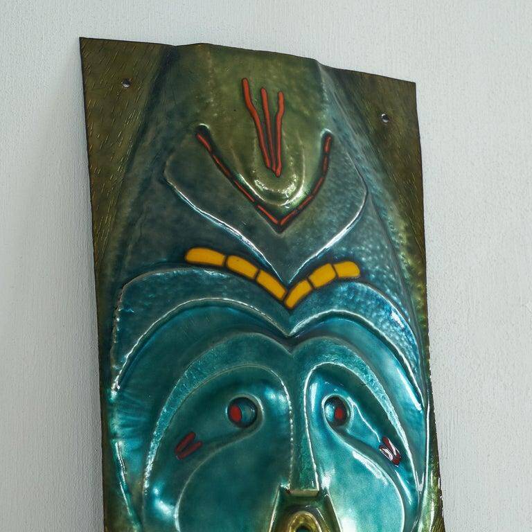Franco Bastianelli enamelled mask for Laurana Pesaro