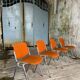 DSC 106 chair in orange by Giancarlo Piretti for Castelli, 1970s.
