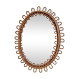 Mirror rattan 43 x 56 cm