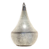 Perforated metal chandelier