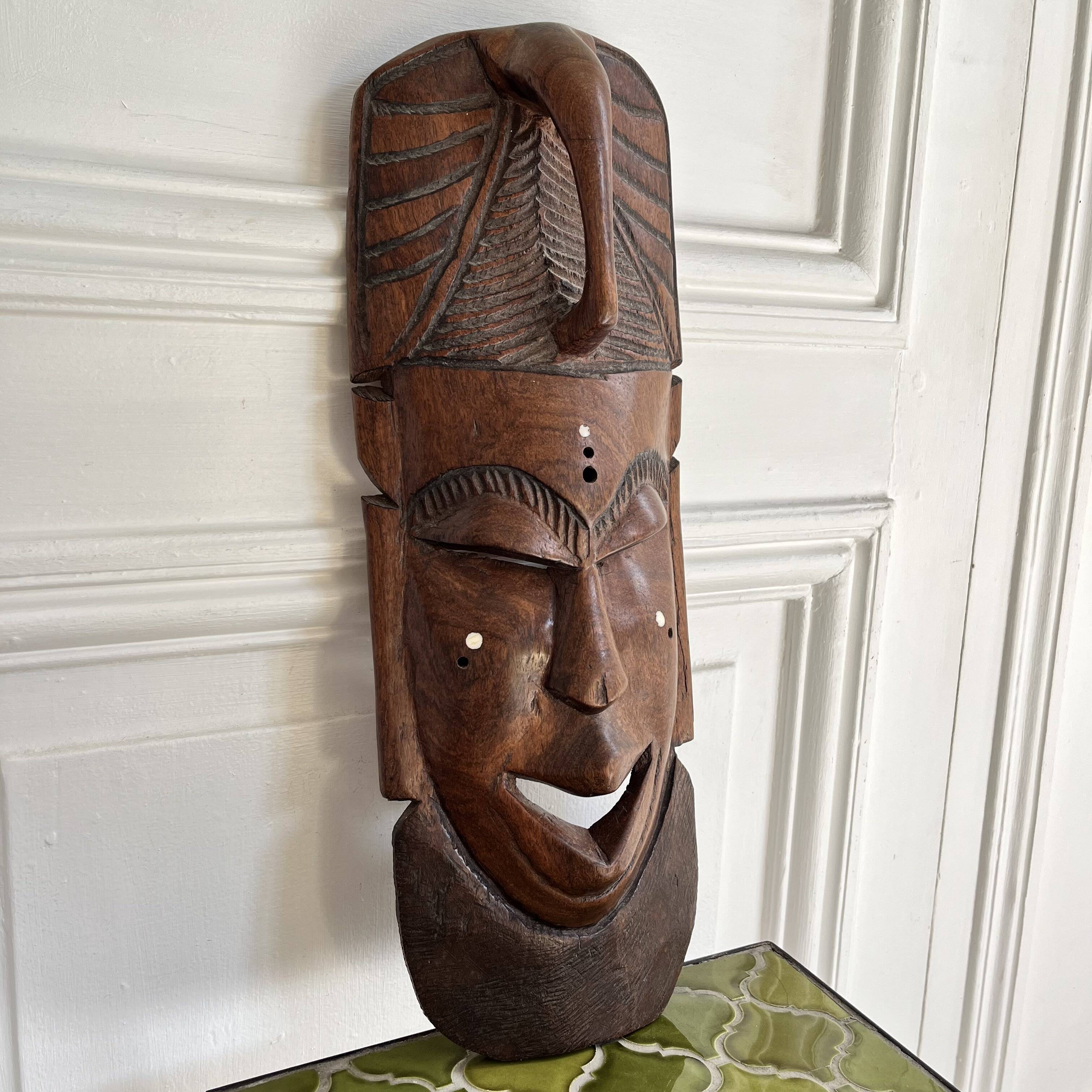 African wooden mask