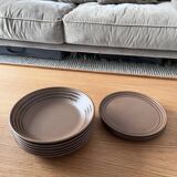 Set of 6 deep plates