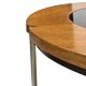 Vintage rosewood coffee table with glass, Denmark, 70s design