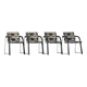 Vintage A 320 Armchair by Wulf Schneider & Ulrich Boehme for Thonet 1980’s in Eltham Palace Velvet (set of 4)