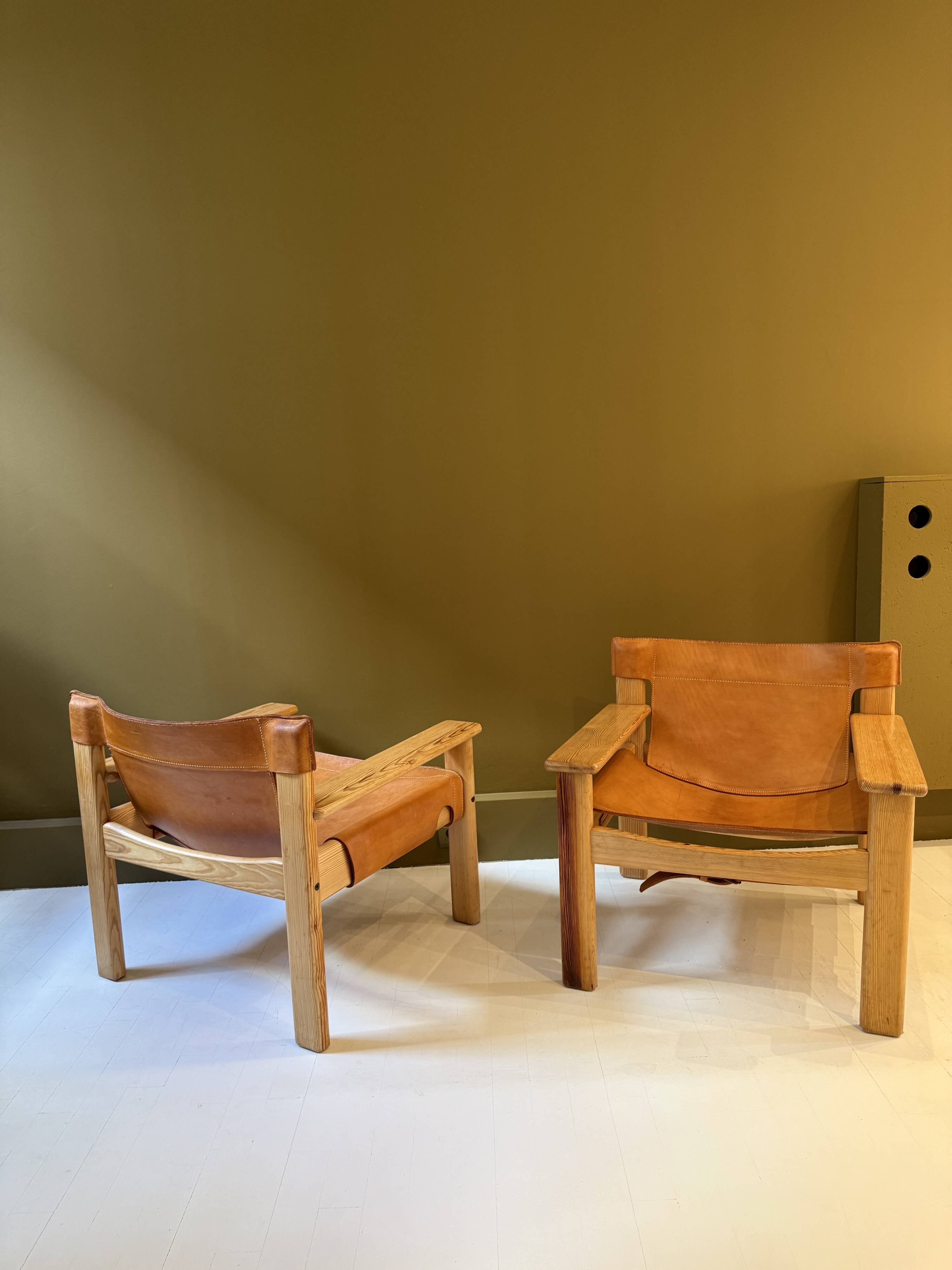 Pair of Scandinavian armchairs "Natura" by Karine Mobring.