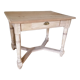 Vintage wooden desk, X-shaped legs