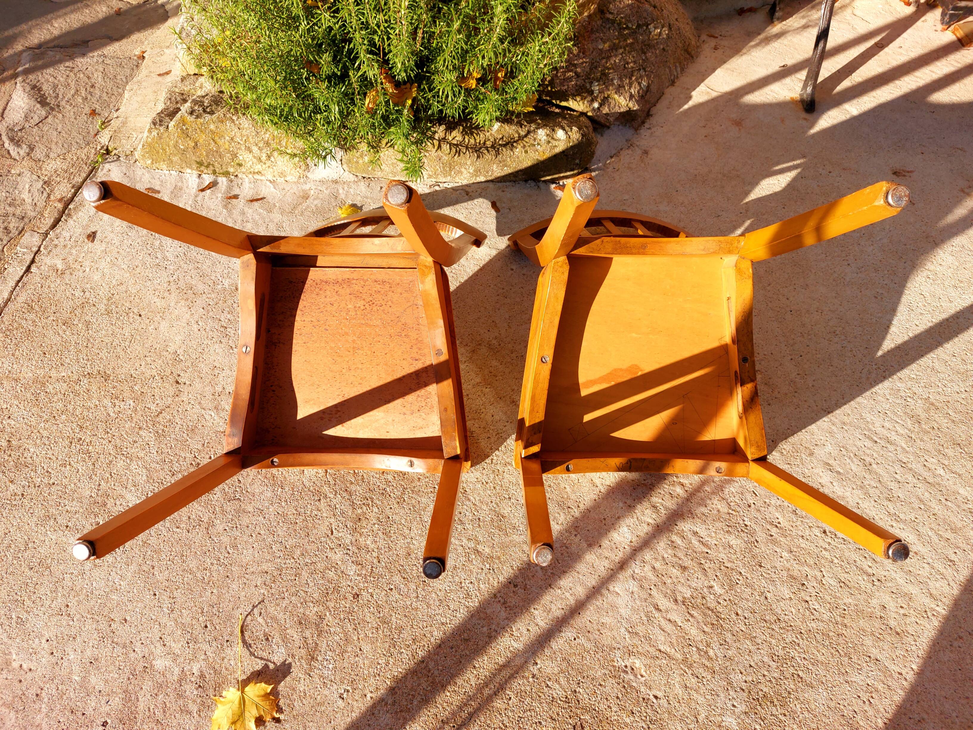 Stella chair pair, caned