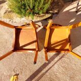 Stella chair pair, caned