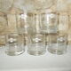 Lot 5 verres martini bistrot publicitaire