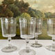 4 Baccarat cut crystal water/wine glasses, Chicago model