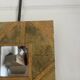 Square Wall Mirror Handmade in Wood & Gold 25x25cm