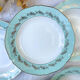 6 assiettes creuses st amand céranord modèle picardie en faïence blanche verte dorée