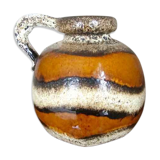 West Germany fat lava round vase