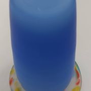 Glass paste vase Signed Sandra Rich