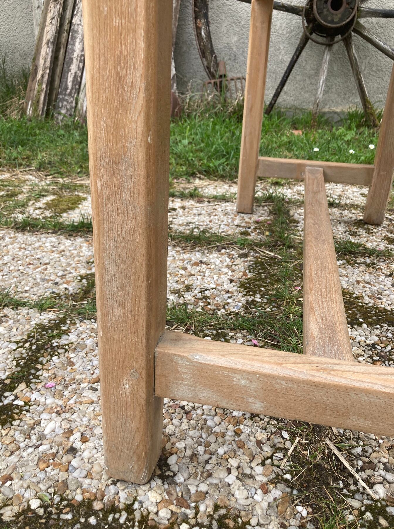 Antique solid wood desk