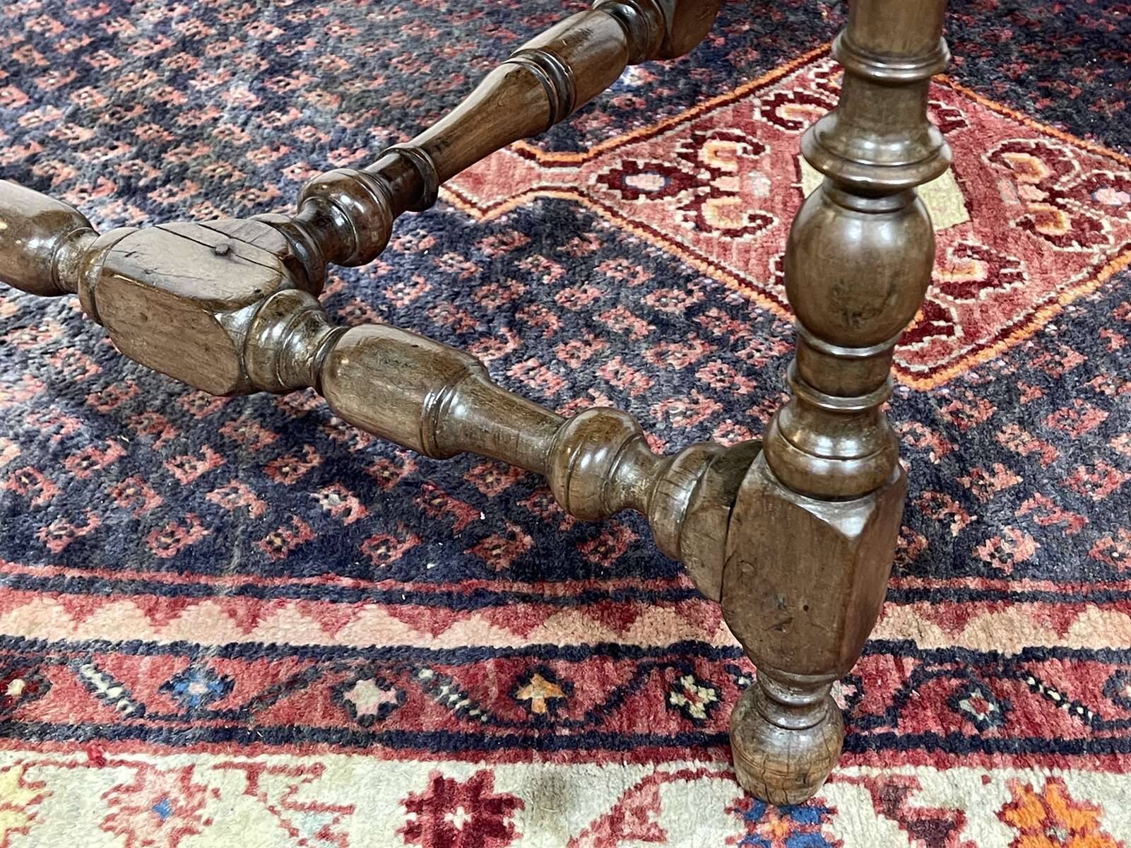 19th-century desk in walnut and oak