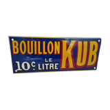 Enamelled plate bouillon kub