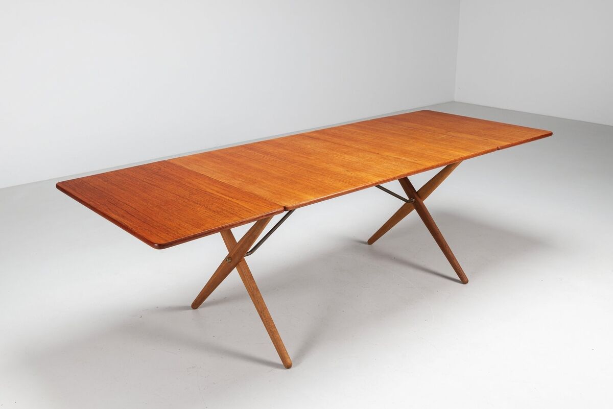 Hans Wegner model AT-309 dining table in teak Andreas Tuck Denmark 1952