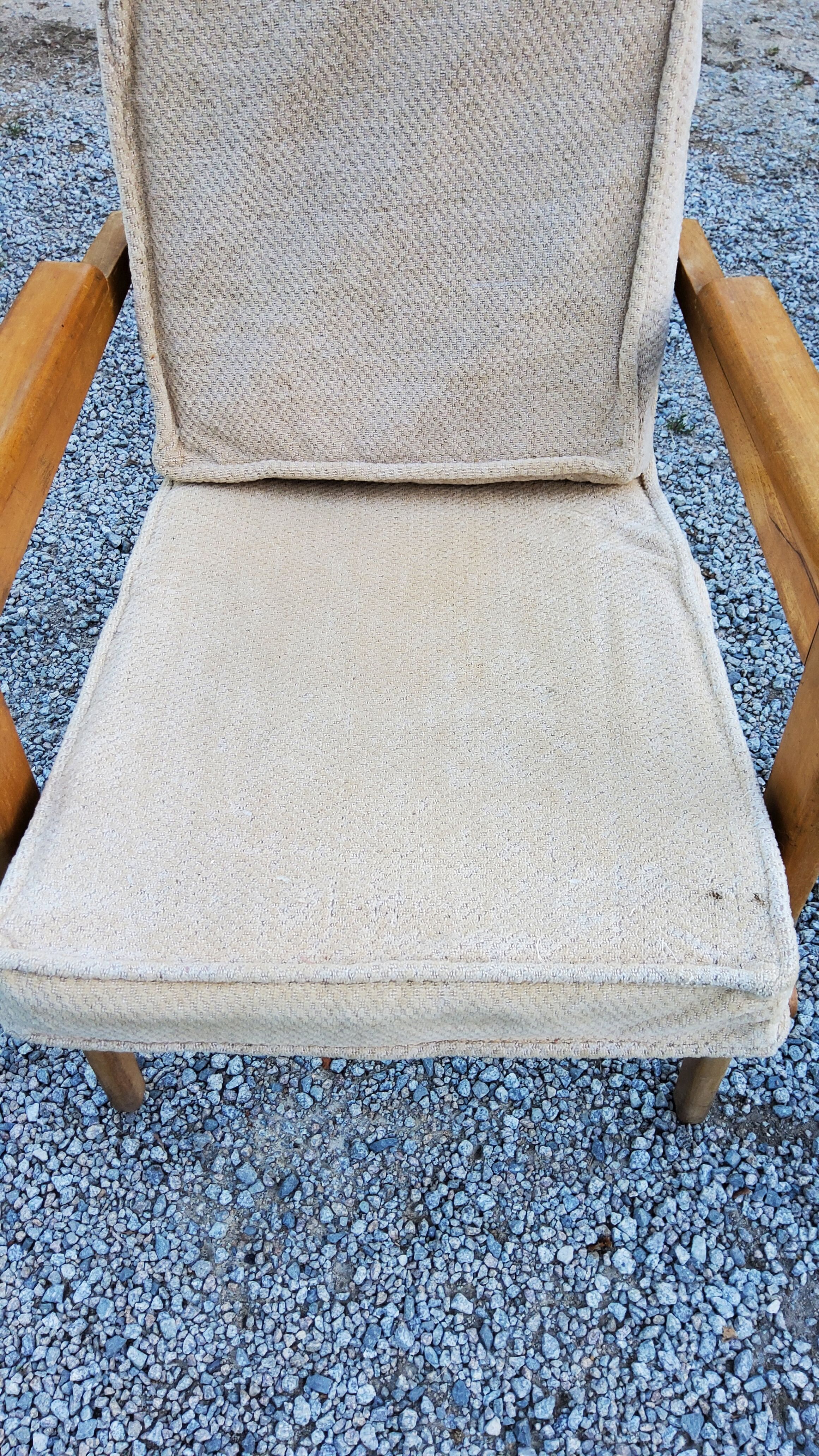 Pair of armchairs from the 50s free-span in blond beech
