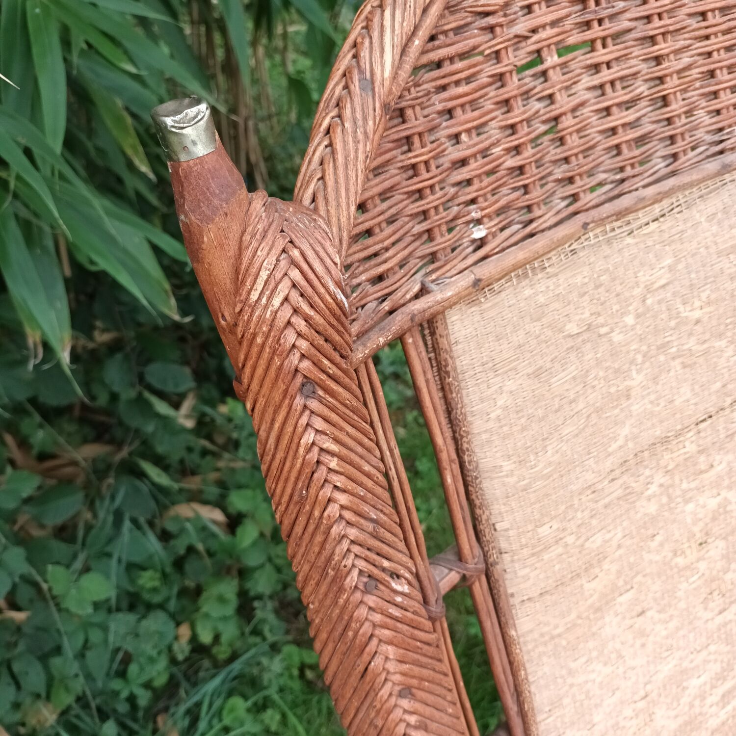 Rattan armchair