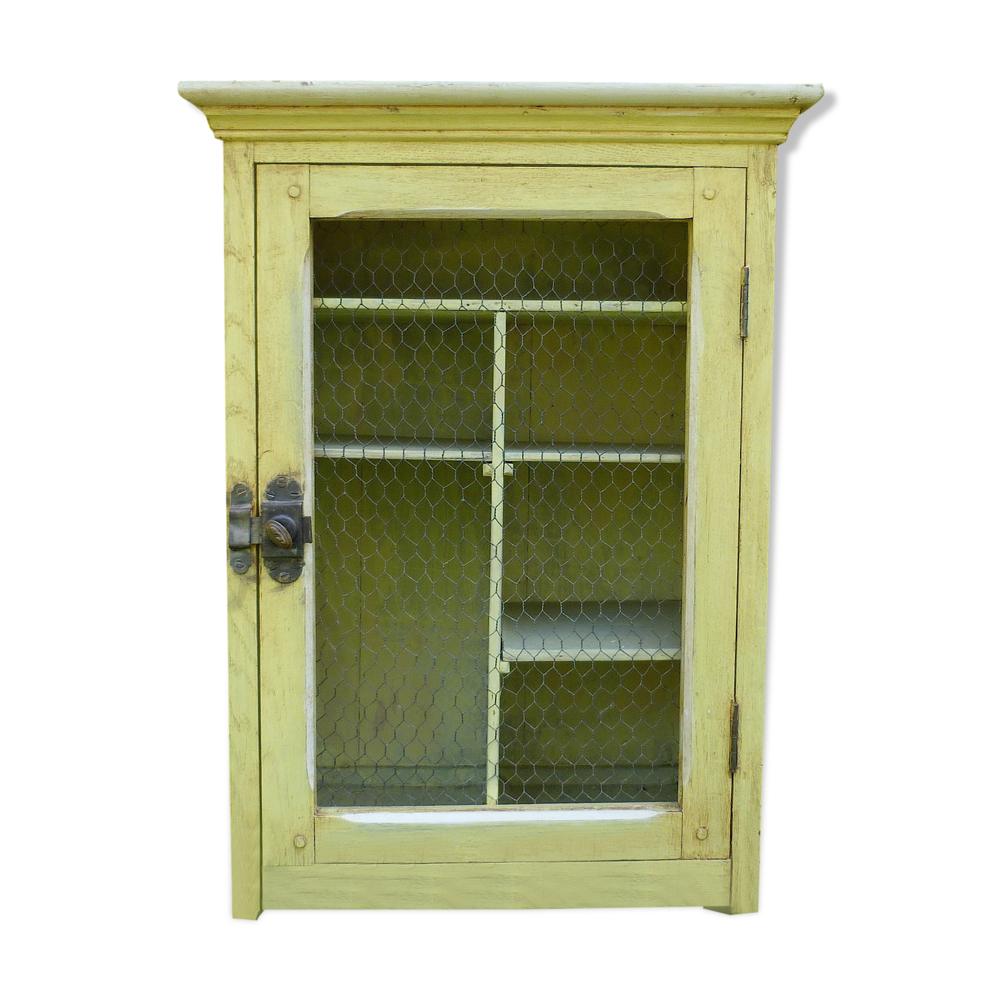 Former toilet cabinet screened door