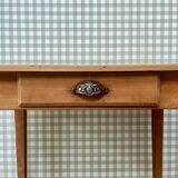 Bureau, table d’appoint en hêtre, restauré