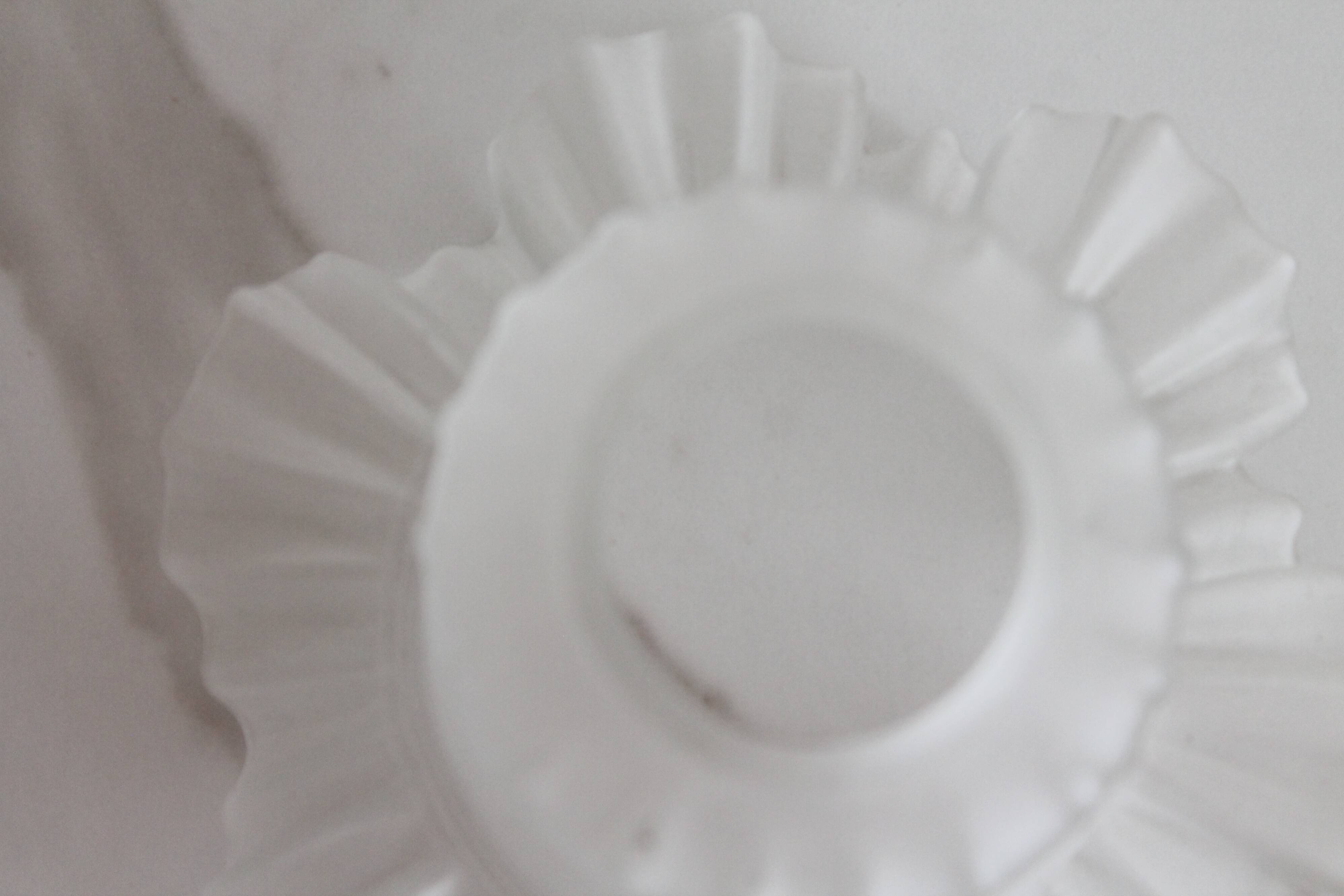 Glass lampshade, tulip; vintage light fixture