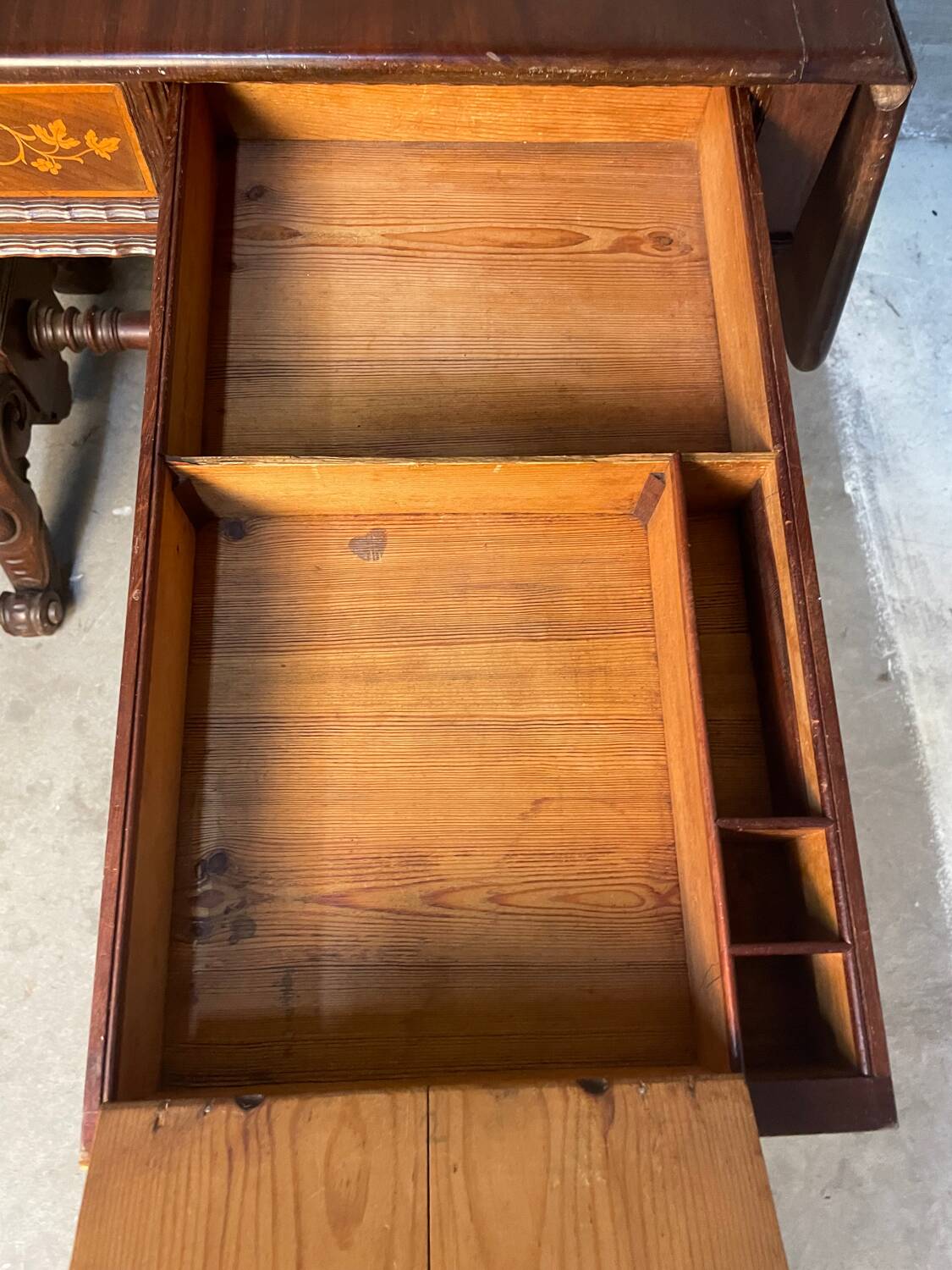 Writing table A Regency Irish carved mahogany writing table circa 1800