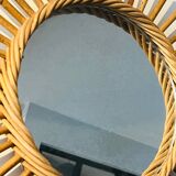 Authentic rattan sun mirror 50.60