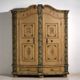 Antique baroque wardrobe painted in pine – Austro-Hungarian Empire, Year 1794