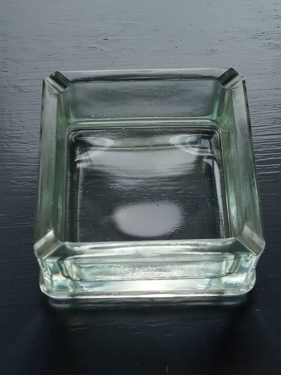 Vintage glass paved ashtray