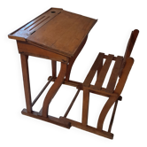 Old school desk vintage school sliding chair desk