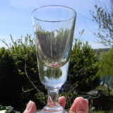 Set of 2 glass absinthe glasses