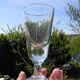 Set of 2 glass absinthe glasses