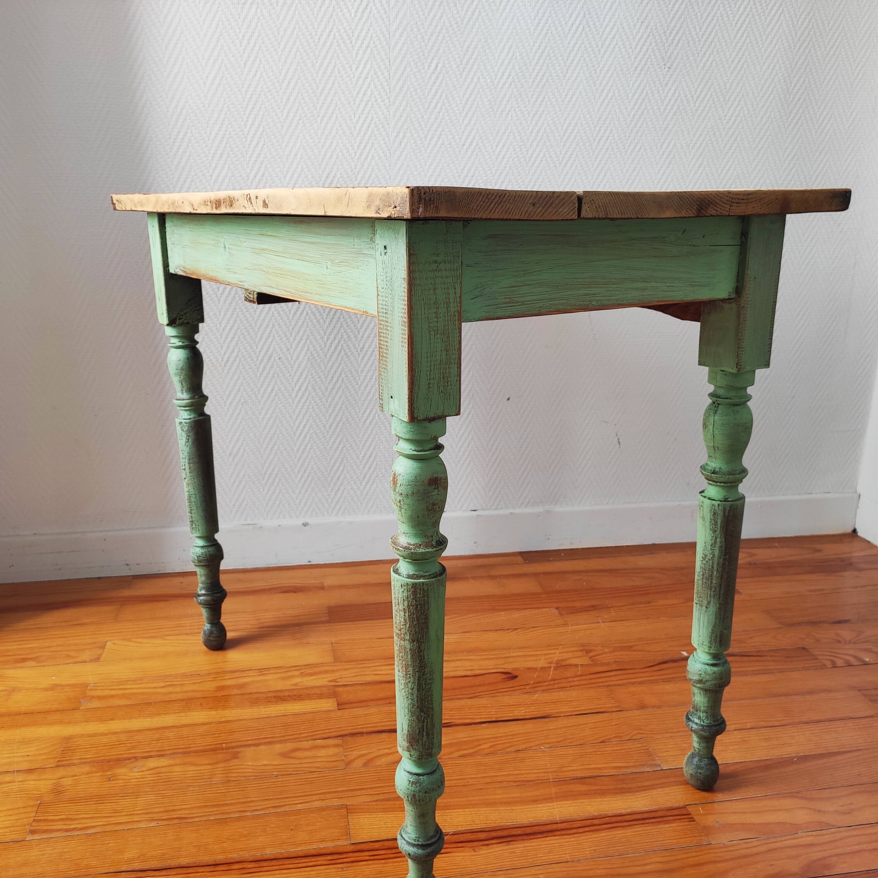 Small old patinated farm table