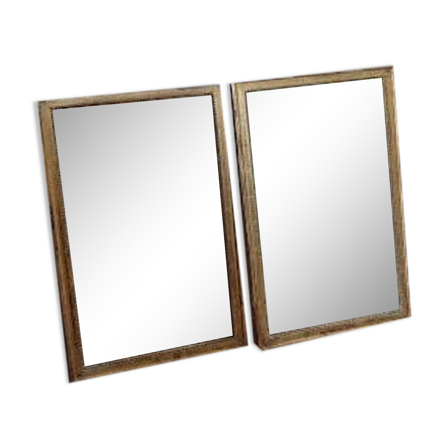 Paire de miroirs en bois doré - XIXe siècle