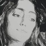 Edvard Munch: Brooch, Eva Mudocci, signed lithograph