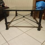 Table basse en fer forgé