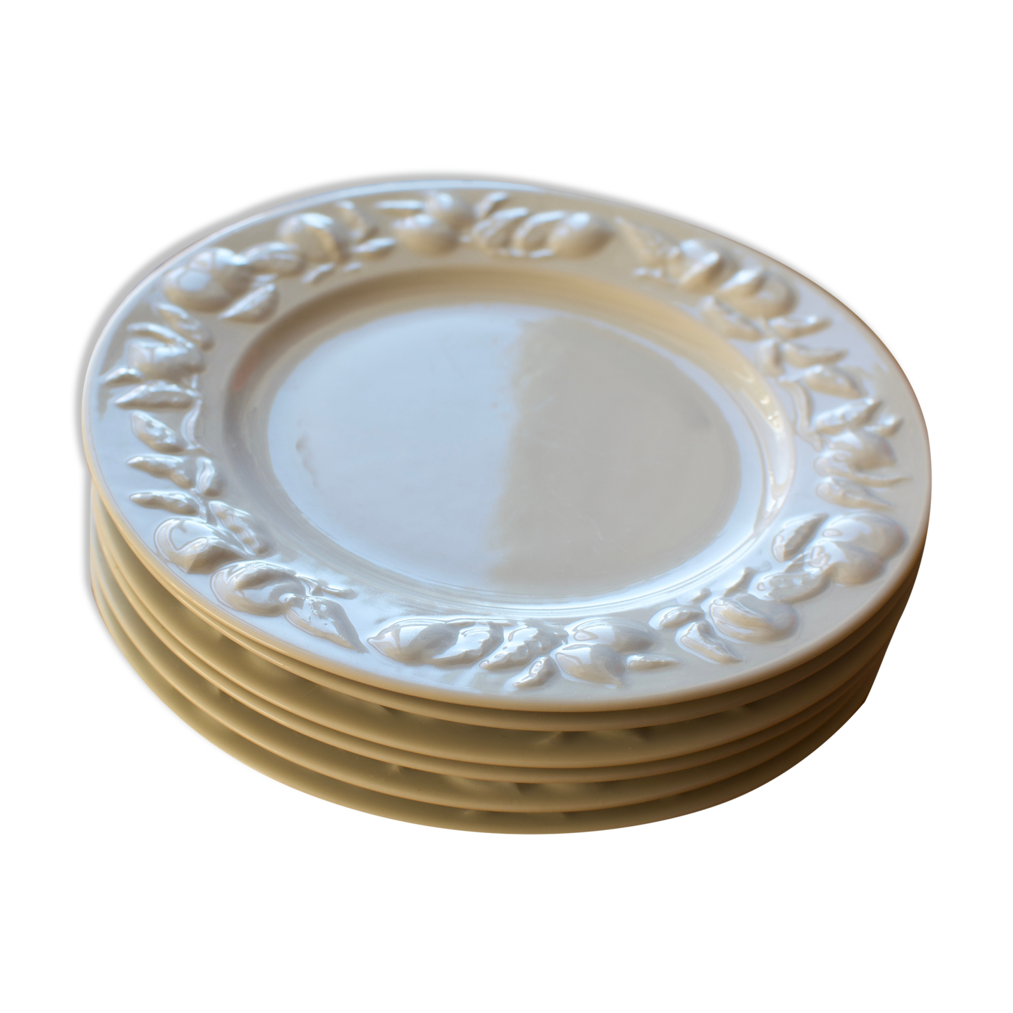 Set of 6 Royal Limoges porcelain plates