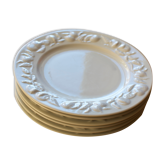 Set of 6 Royal Limoges porcelain plates