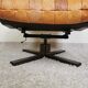 Fauteuil pivotant cuir scandinave