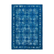 Handmade carved anatolian 1980s 216 cm x 316 cm blue carpet
