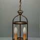 Patinated brass cage lantern, Louis XVI style, 70, France
