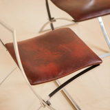 Pair of chairs "Luisa" by Marcello Cuneo for Mobel Italia 70's