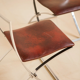 Pair of chairs "Luisa" by Marcello Cuneo for Mobel Italia 70's