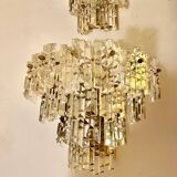 Kinkeldey crystal 4-tier wall lights! 1970s