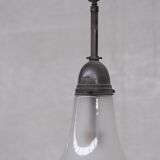 Germany antique two tone glass pendant light