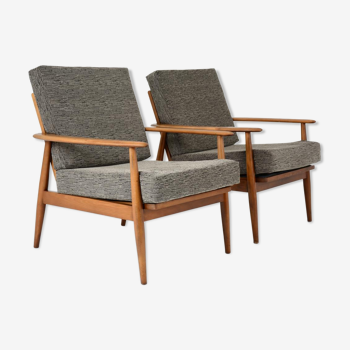 Paire de fauteuils scandinaves,  datant des années 60