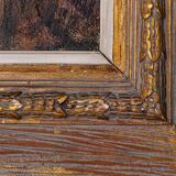 Senorita plaiting her hair - Rosendo González Carbonell (1910-1984)