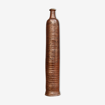 Vase bouteille monumental grés émaillé